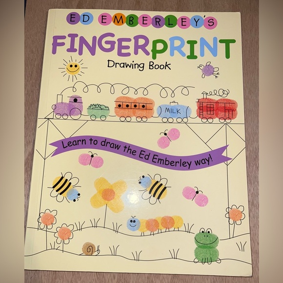 Ed Emberley’s Finger Print Set of Books & Finger Stamp Pad NWOT - Picture 5 of 8